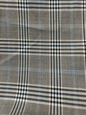 Plaid Zip Up Windbreaker