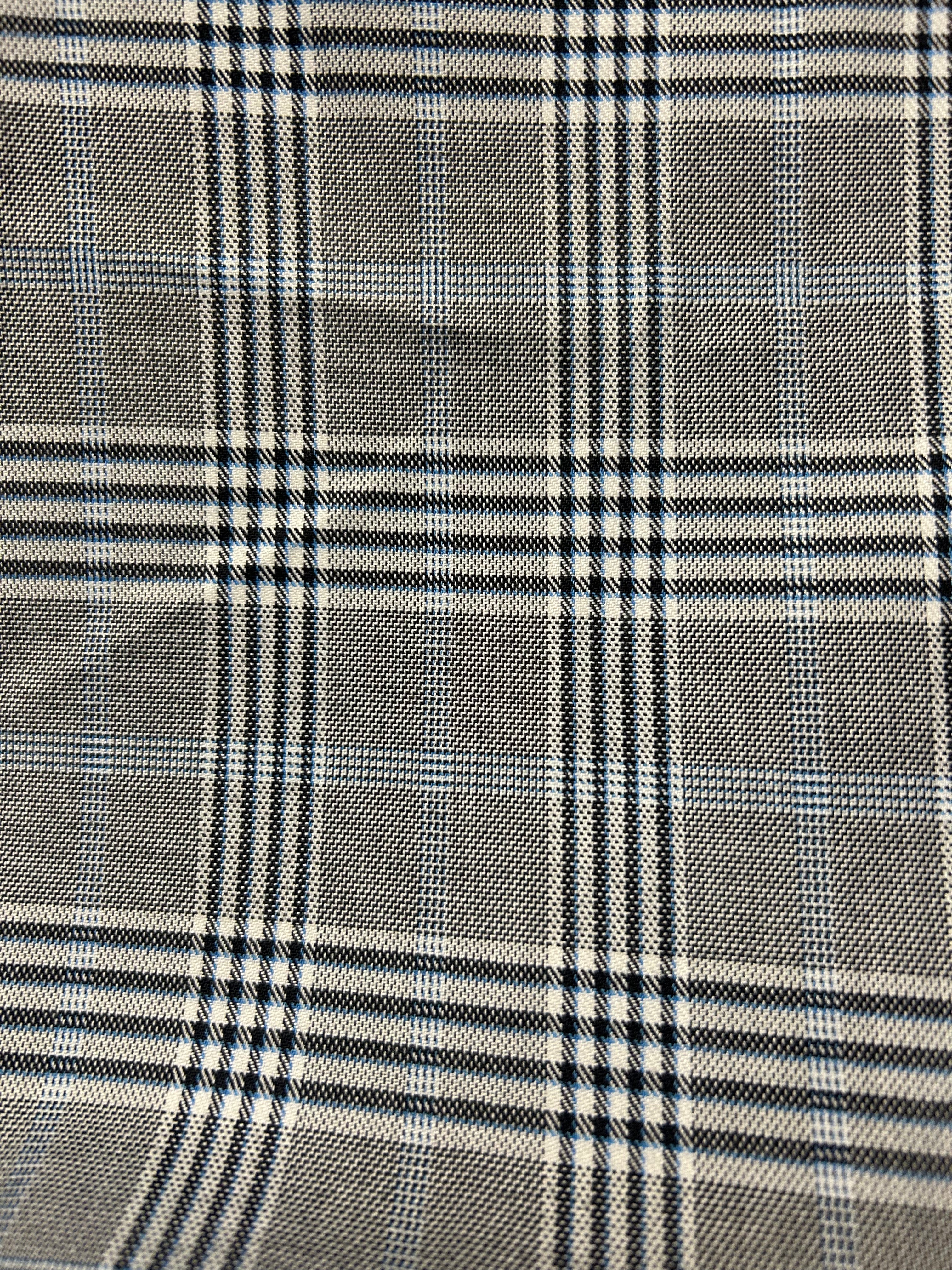Plaid Zip Up Windbreaker