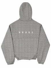 Plaid Zip Up Windbreaker